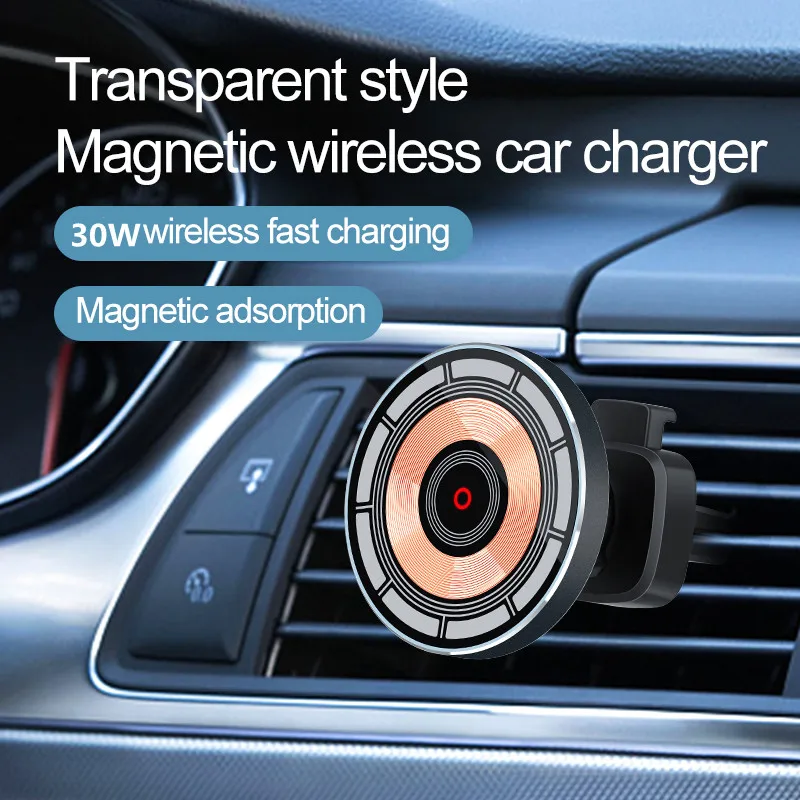 ที่ชาร์จไร้สายแม่เหล็กในรถยนต์ - Wireless Car Charger Mount Fast Charging บทวิจารณ์และราคา