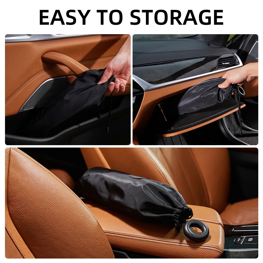 ร่มกันแสงแดดที่บังแดดหน้ารถยนต - Car Sunshade Windshield Umbrella Foldable บทวิจารณ์และราคา