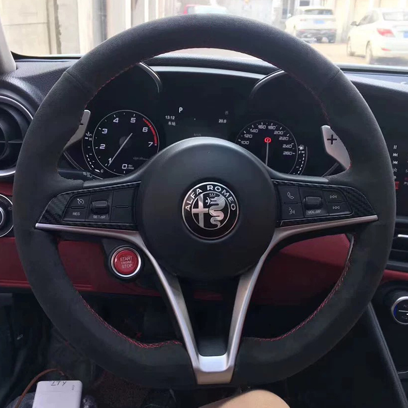 สำหรับอะไหล่รถยนต์ Alfa Romeo  - Car Steering Wheel Cover Anti Slip Breathable บทวิจารณ์และราคา