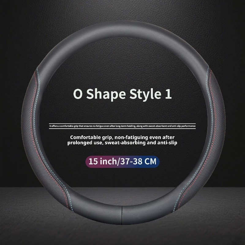ปลอกหุ้มพวงมาลัยหนังแนปป้าแบบส - Car Steering Wheel Cover Anti Slip Breathable บทวิจารณ์และราคา