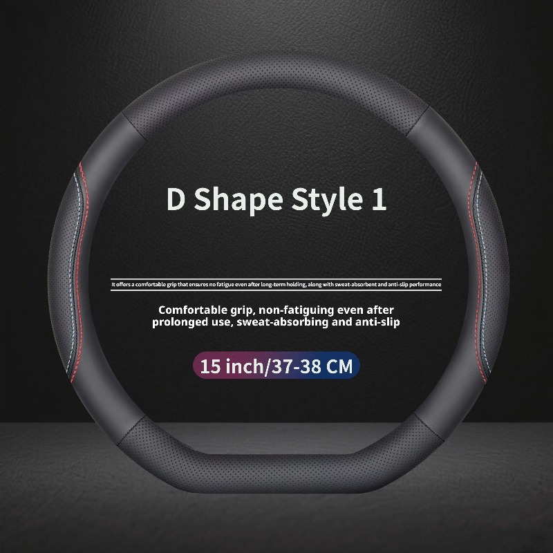 ปลอกหุ้มพวงมาลัยหนังแนปป้าแบบส - Car Steering Wheel Cover Anti Slip Breathable บทวิจารณ์และราคา