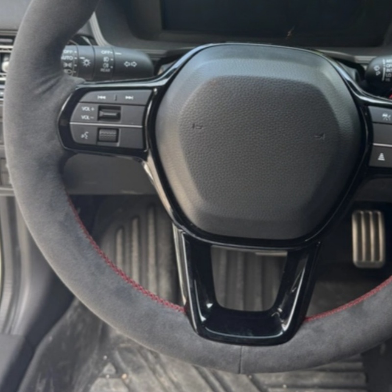 CUSTOM HAND-stitchedหนังนิ่มสี - Car Steering Wheel Cover Anti Slip Breathable บทวิจารณ์และราคา