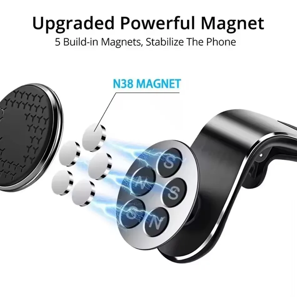 ที่วางโทรศัพท์ในรถยนต์แบบแม่เห - Magnetic Phone Holder For Car Vent บทวิจารณ์และราคา