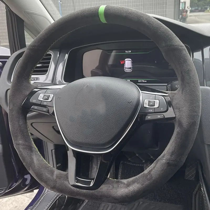 ที่กําหนดเองพวงมาลัยรถ Anti-SL - Car Steering Wheel Cover Anti Slip Breathable บทวิจารณ์และราคา