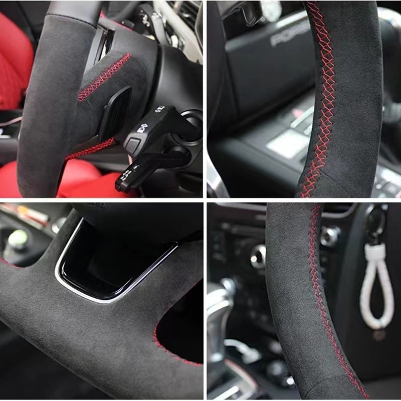 ที่กําหนดเองพวงมาลัยรถ Anti-SL - Car Steering Wheel Cover Anti Slip Breathable บทวิจารณ์และราคา