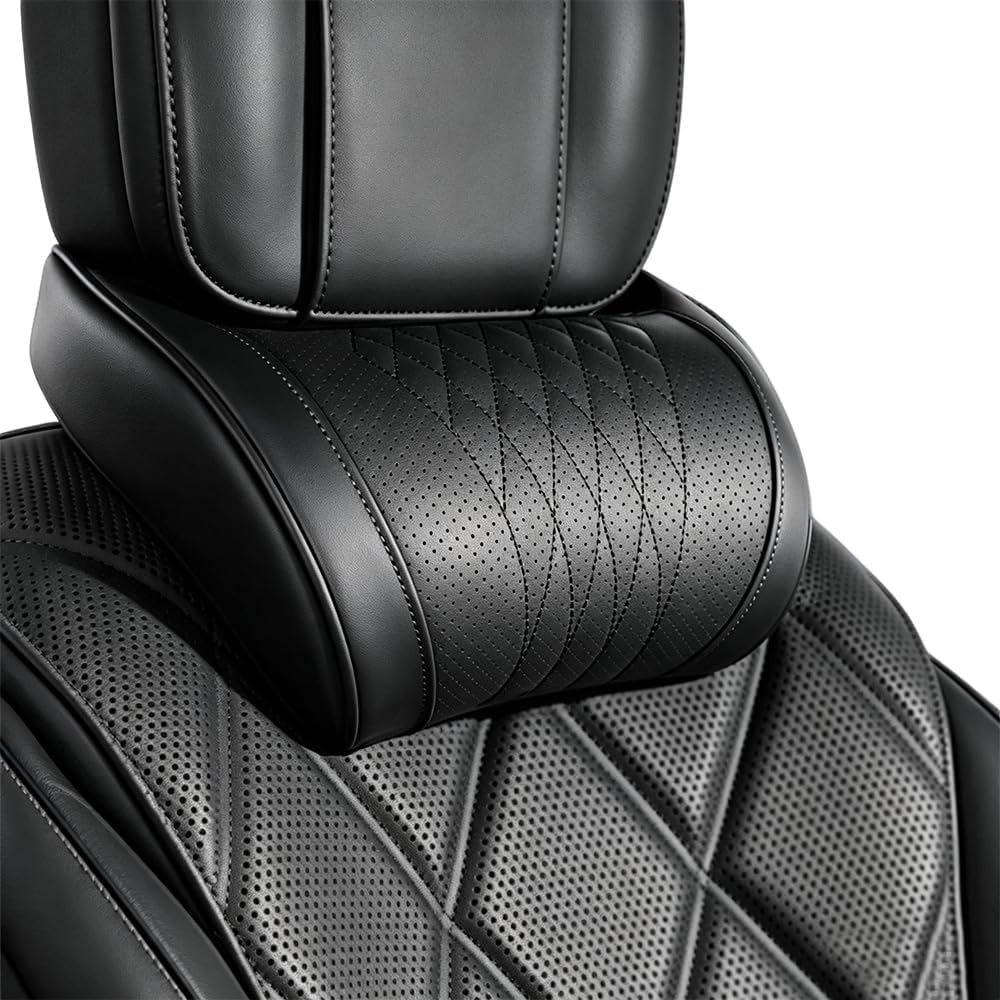 หมอนรองคอและหลังในรถยนต์อเนกปร - Memory Foam Car Neck Pillow Lumbar Support บทวิจารณ์และราคา