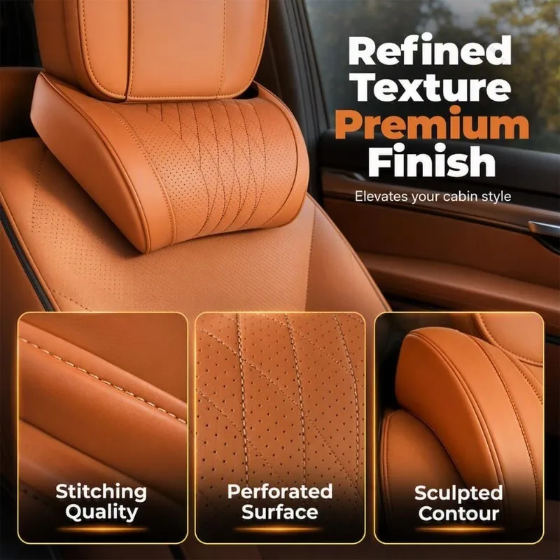 หมอนรองคอและหลังในรถยนต์อเนกปร - Memory Foam Car Neck Pillow Lumbar Support บทวิจารณ์และราคา